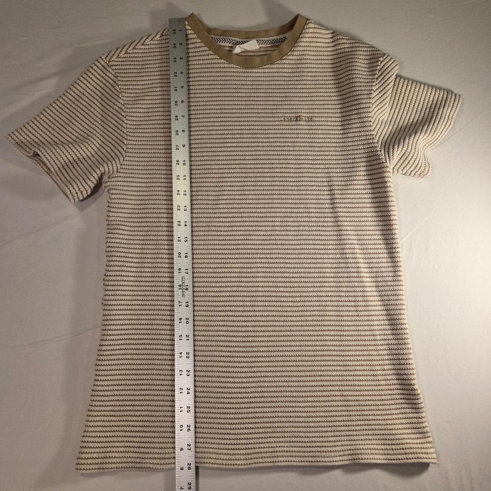 Anerkjendt Akkikki Women's 100% Cotton Short Sleeve Knit Tee Size M Stripes - Picture 9 of 10
